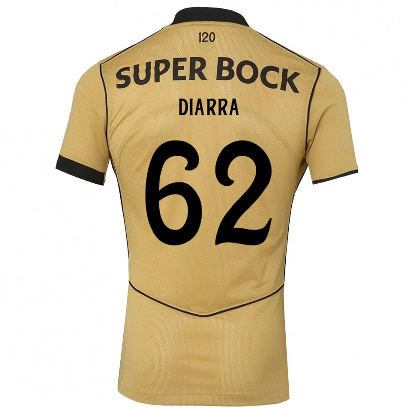 Danxen Criança Camisola Ibrahim Diarra #62 Goldenrod Preto Alternativa 2026/27 Camisa