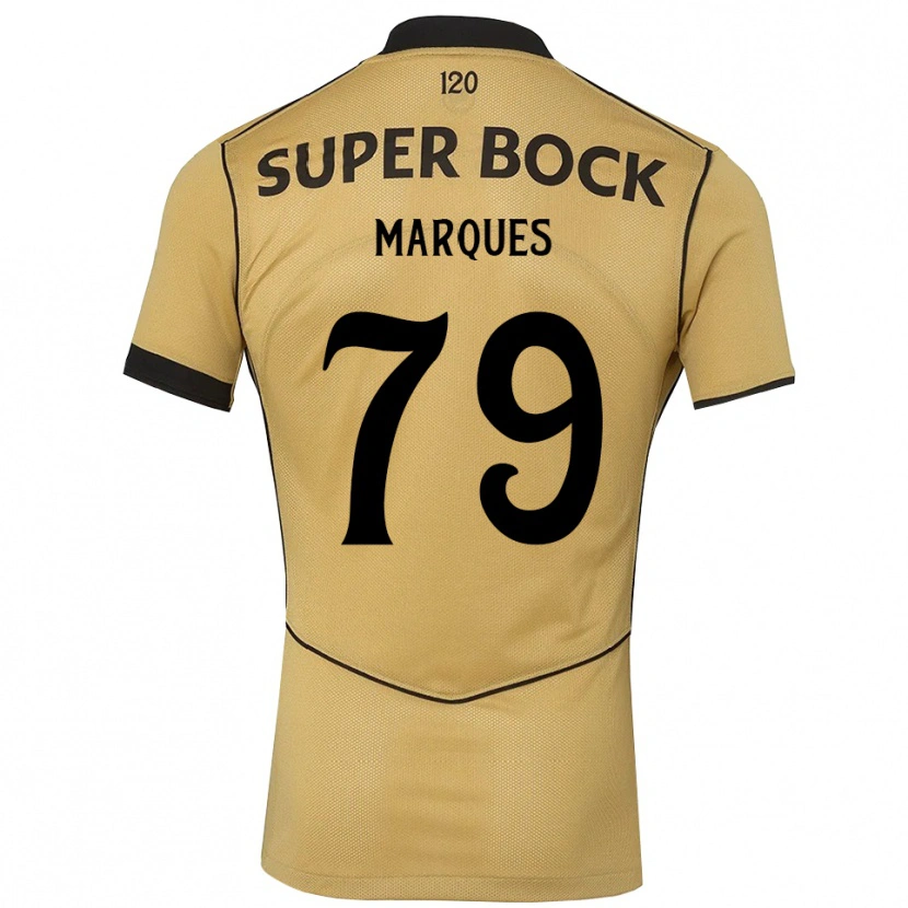 Danxen Criança Camisola Rodrigo Marquês #79 Goldenrod Preto Alternativa 2026/27 Camisa