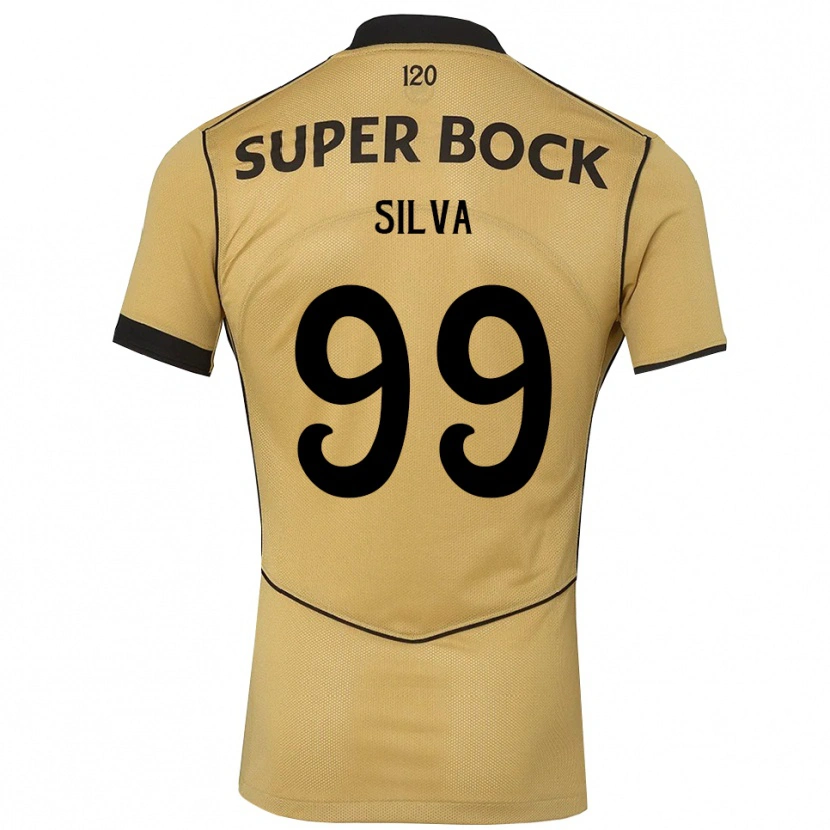 Danxen Criança Camisola Francisco Silva #99 Goldenrod Preto Alternativa 2026/27 Camisa