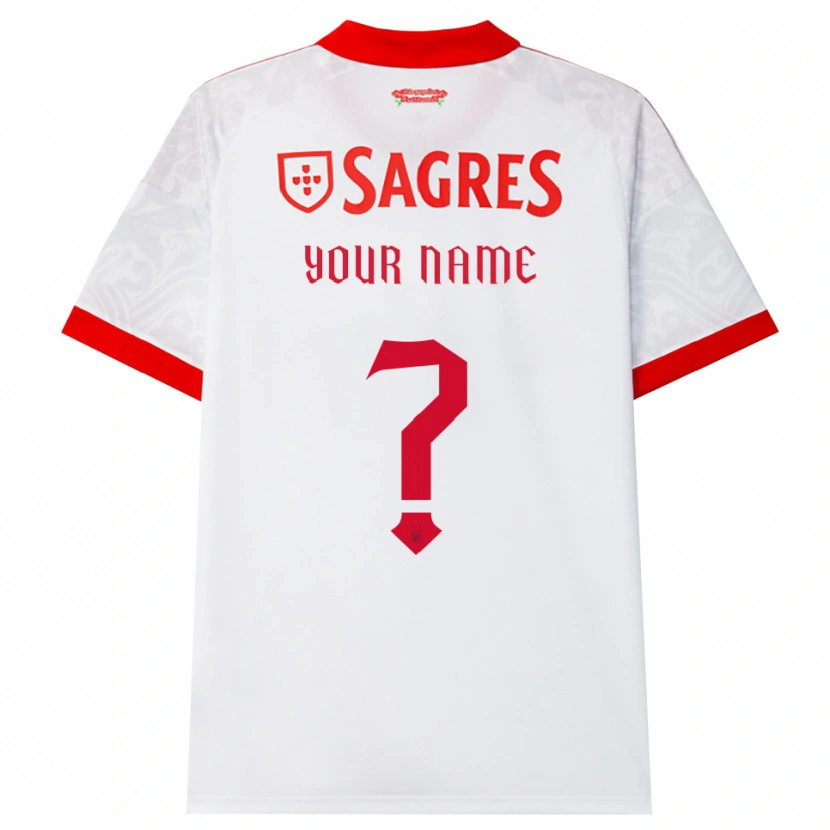 Danxen Criança Camisola Seu Nome #0 Branco Vermelho Amarelo Alternativa 2026/27 Camisa