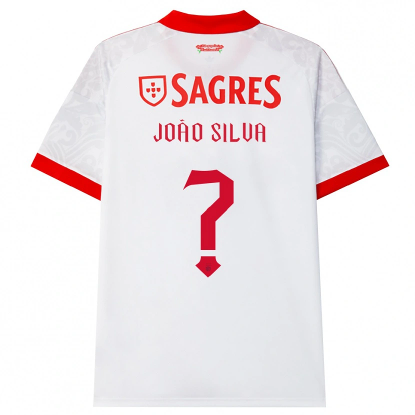 Danxen Criança Camisola João Silva #0 Branco Vermelho Amarelo Alternativa 2026/27 Camisa