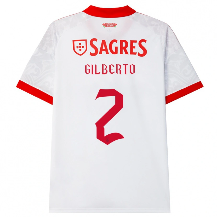 Danxen Criança Camisola Gilberto #2 Branco Vermelho Amarelo Alternativa 2026/27 Camisa