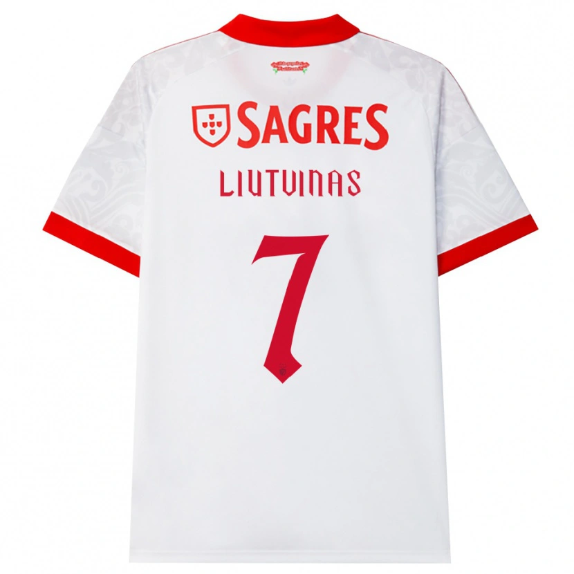 Danxen Criança Camisola Kristupas Liutvinas #7 Branco Vermelho Amarelo Alternativa 2026/27 Camisa