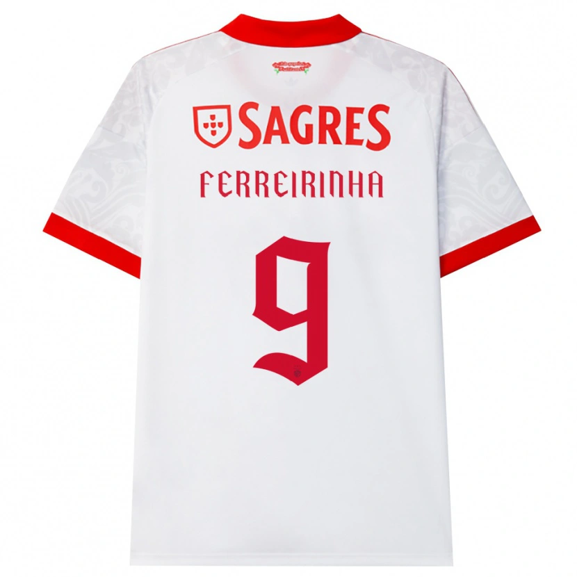 Danxen Criança Camisola Afonso Ferreirinha #9 Branco Vermelho Amarelo Alternativa 2026/27 Camisa