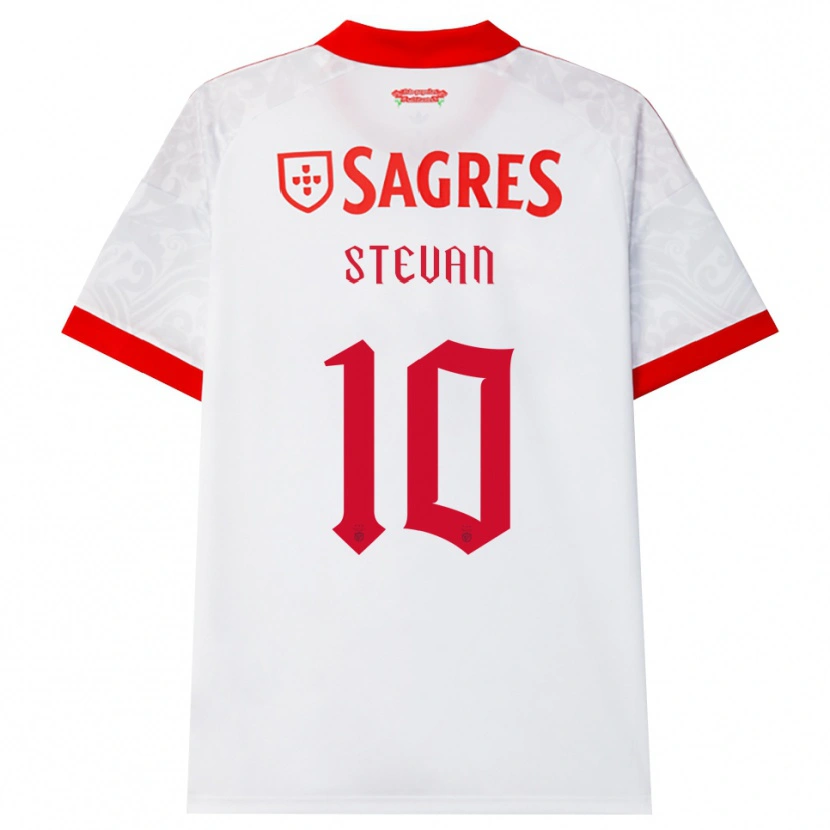 Danxen Criança Camisola Stevan Pedro Dores Manuel #10 Branco Vermelho Amarelo Alternativa 2026/27 Camisa