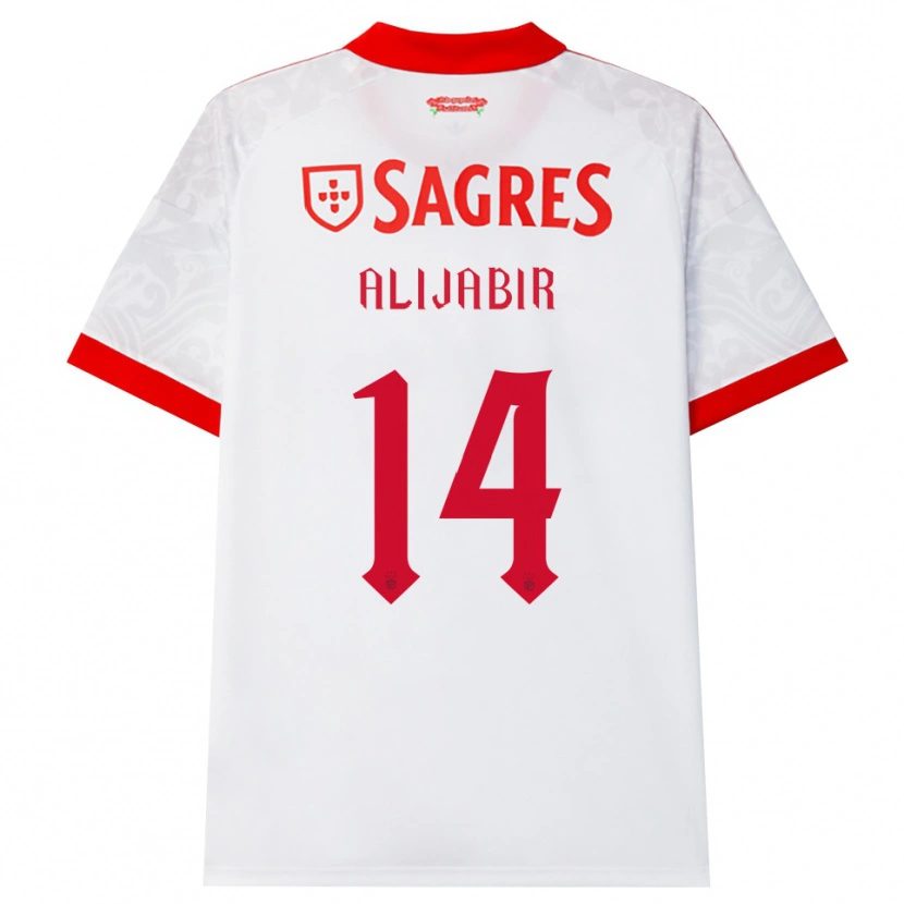 Danxen Criança Camisola Sheikhan Alijabir #14 Branco Vermelho Amarelo Alternativa 2026/27 Camisa