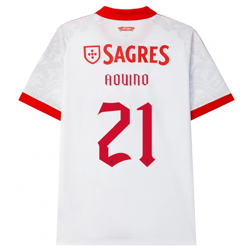 Danxen Criança Camisola Jesus Aquino #21 Branco Vermelho Amarelo Alternativa 2026/27 Camisa