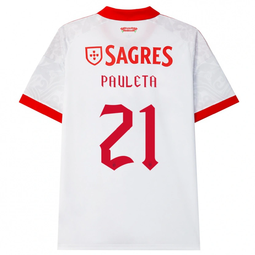 Danxen Criança Camisola Pauleta #21 Branco Vermelho Amarelo Alternativa 2026/27 Camisa