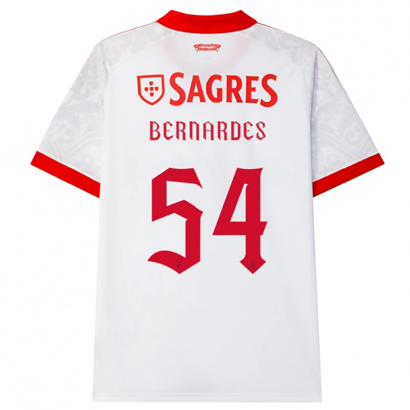 Danxen Criança Camisola Francisco Bernardes De Freitas Neto #54 Branco Vermelho Amarelo Alternativa 2026/27 Camisa