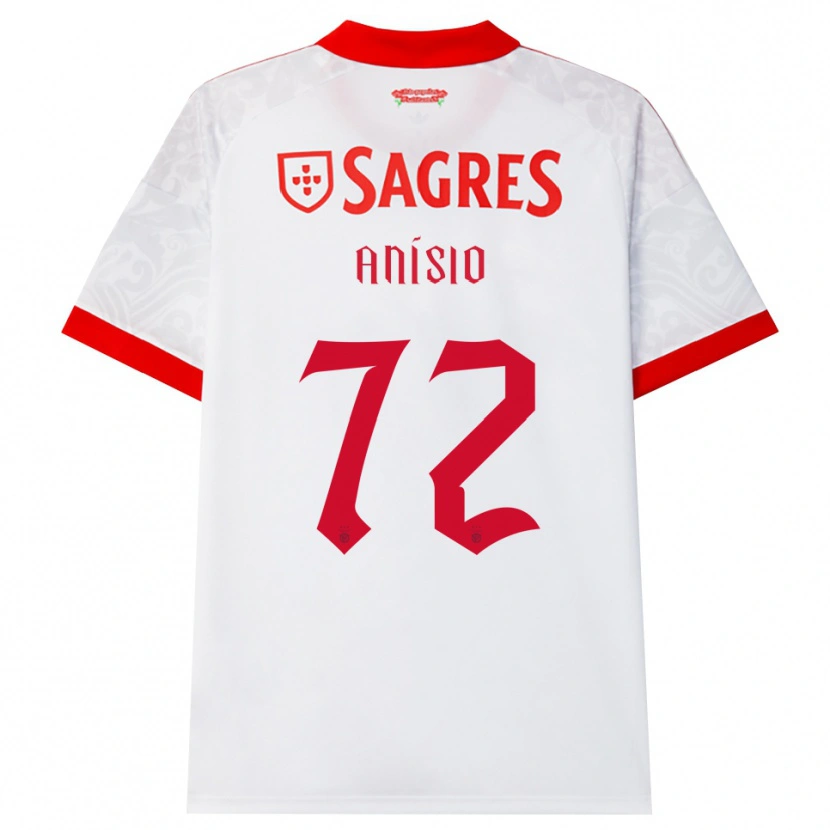 Danxen Criança Camisola Anísio Cabral #72 Branco Vermelho Amarelo Alternativa 2026/27 Camisa