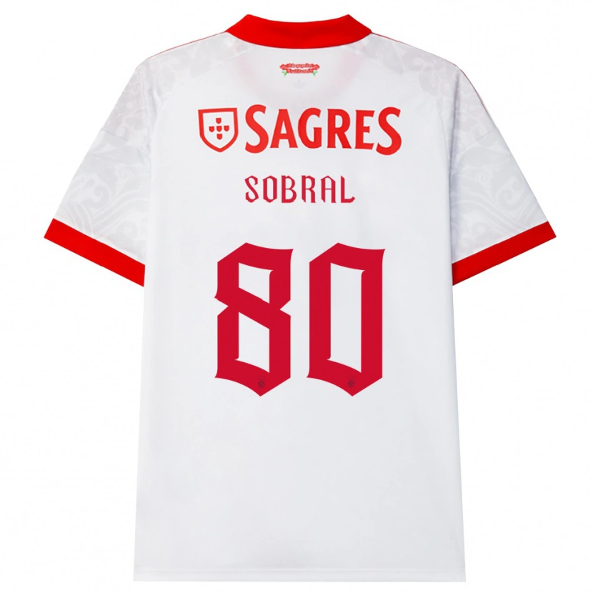 Danxen Criança Camisola Gonçalo Da Silva #80 Branco Vermelho Amarelo Alternativa 2026/27 Camisa