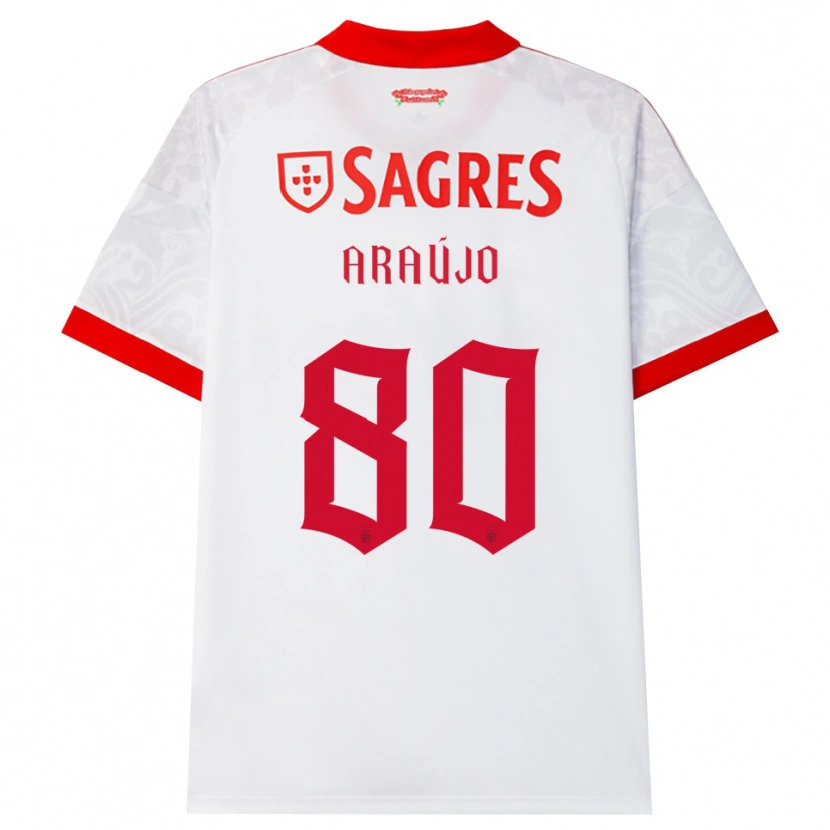 Danxen Criança Camisola Laís Araújo #80 Branco Vermelho Amarelo Alternativa 2026/27 Camisa
