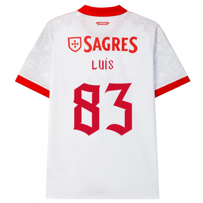Danxen Criança Camisola Rafael Luís #83 Branco Vermelho Amarelo Alternativa 2026/27 Camisa