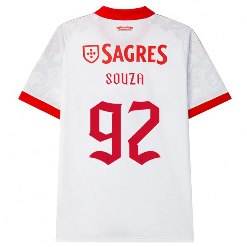 Danxen Criança Camisola Pedro Souza #92 Branco Vermelho Amarelo Alternativa 2026/27 Camisa