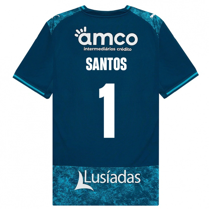 Danxen Criança Camisola Matheus Santos #1 Darkslategray Mediumturquoise Alternativa 2026/27 Camisa