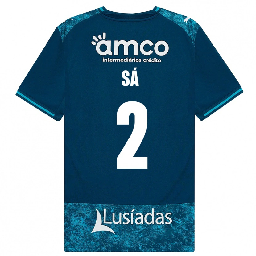 Danxen Criança Camisola Henrique Sá #2 Darkslategray Mediumturquoise Alternativa 2026/27 Camisa
