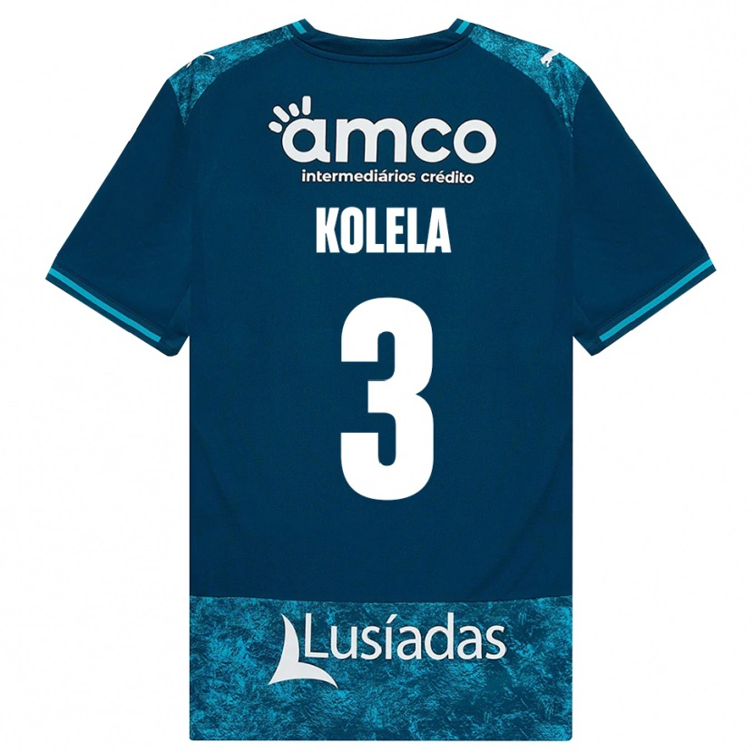 Danxen Criança Camisola Kyllian Kolela #3 Darkslategray Mediumturquoise Alternativa 2026/27 Camisa