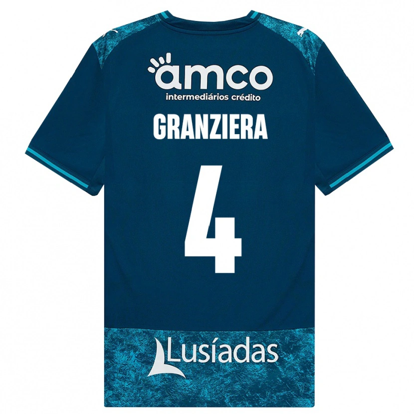 Danxen Criança Camisola Emanuele Granziera #4 Darkslategray Mediumturquoise Alternativa 2026/27 Camisa