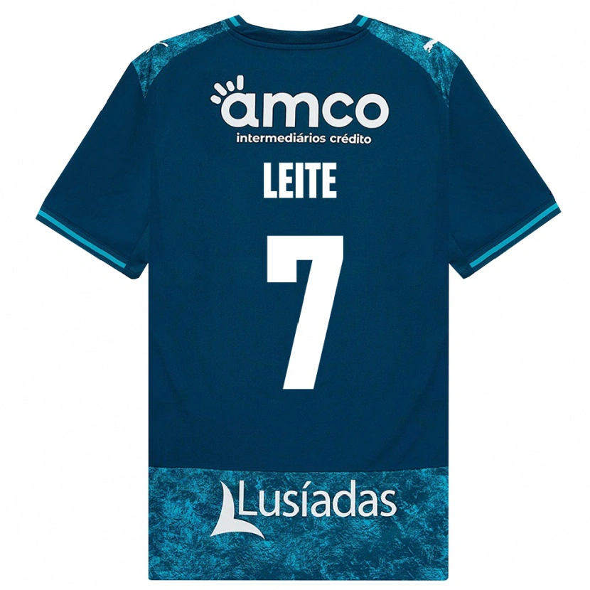 Danxen Criança Camisola Afonso Leite #7 Darkslategray Mediumturquoise Alternativa 2026/27 Camisa