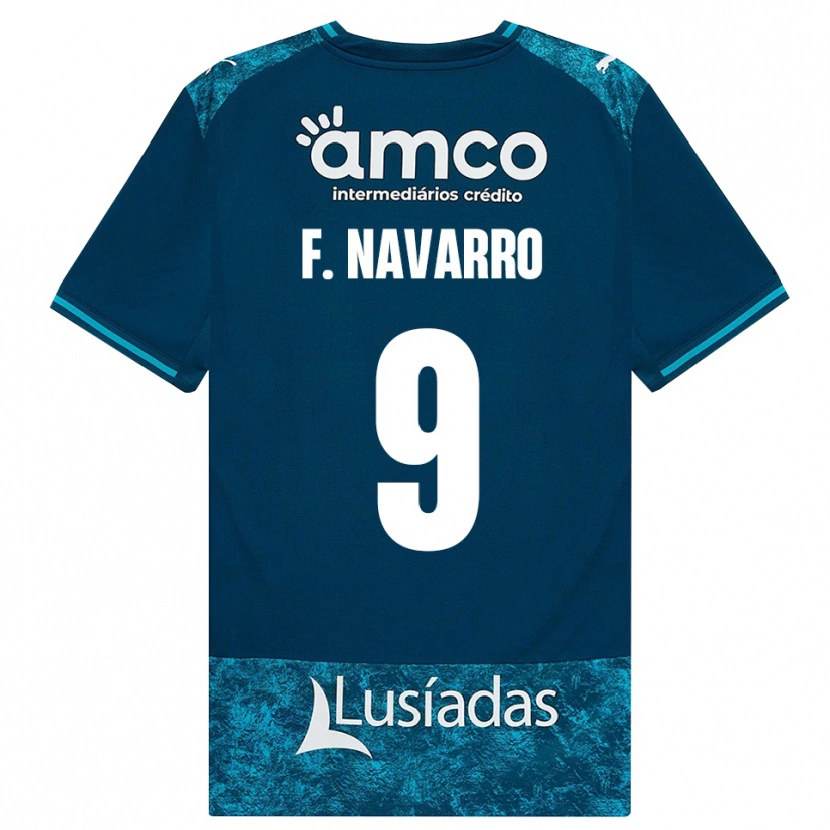 Danxen Criança Camisola Fran Navarro #9 Darkslategray Mediumturquoise Alternativa 2026/27 Camisa