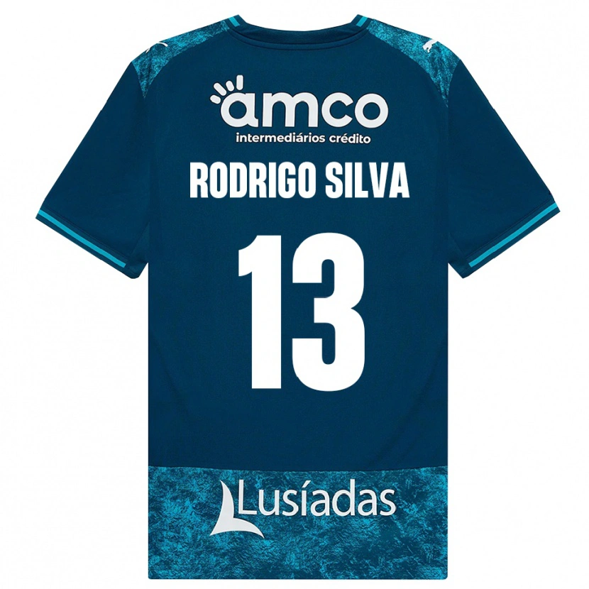 Danxen Criança Camisola Rodrigo Silva #13 Darkslategray Mediumturquoise Alternativa 2026/27 Camisa