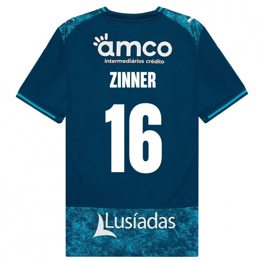 Danxen Criança Camisola Silvio Zinner #16 Darkslategray Mediumturquoise Alternativa 2026/27 Camisa