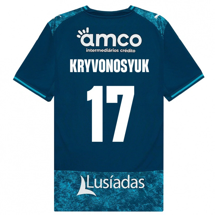 Danxen Criança Camisola Leonardo Kryvonosyuk #17 Darkslategray Mediumturquoise Alternativa 2026/27 Camisa