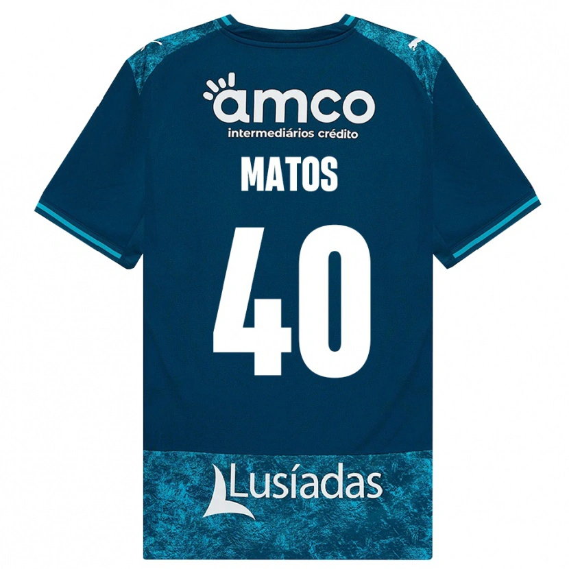 Danxen Criança Camisola João Matos #40 Darkslategray Mediumturquoise Alternativa 2026/27 Camisa