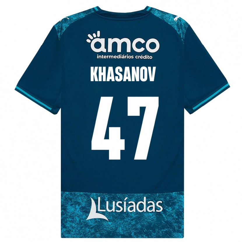 Danxen Criança Camisola Sadriddin Khasanov #47 Darkslategray Mediumturquoise Alternativa 2026/27 Camisa