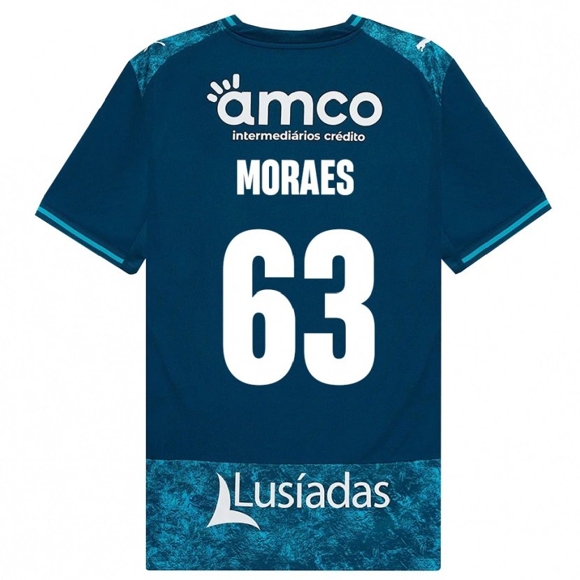 Danxen Criança Camisola Guilherme Moraes #63 Darkslategray Mediumturquoise Alternativa 2026/27 Camisa