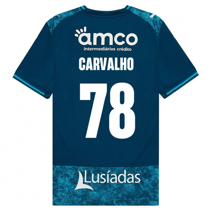 Danxen Criança Camisola João Carvalho #78 Darkslategray Mediumturquoise Alternativa 2026/27 Camisa