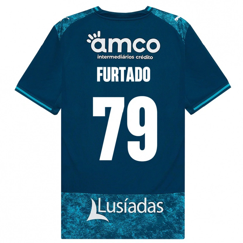 Danxen Criança Camisola Rúben Furtado #79 Darkslategray Mediumturquoise Alternativa 2026/27 Camisa