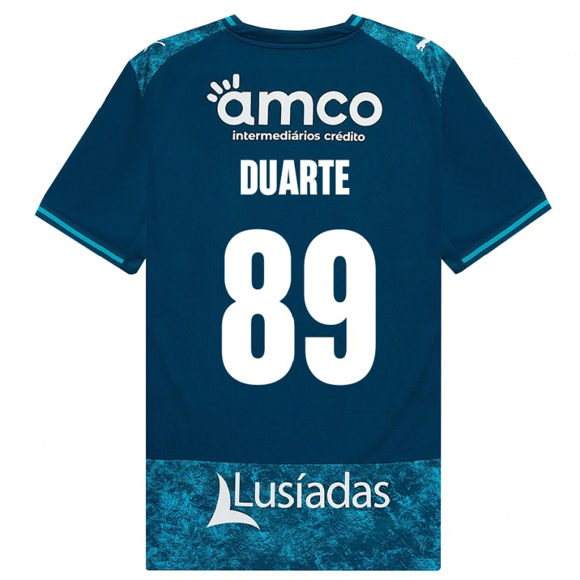 Danxen Criança Camisola Afonso Duarte #89 Darkslategray Mediumturquoise Alternativa 2026/27 Camisa