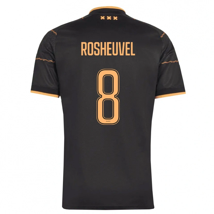 Danxen Criança Camisola Darren Rosheuvel #8 Preto Laranja Alternativa 2026/27 Camisa