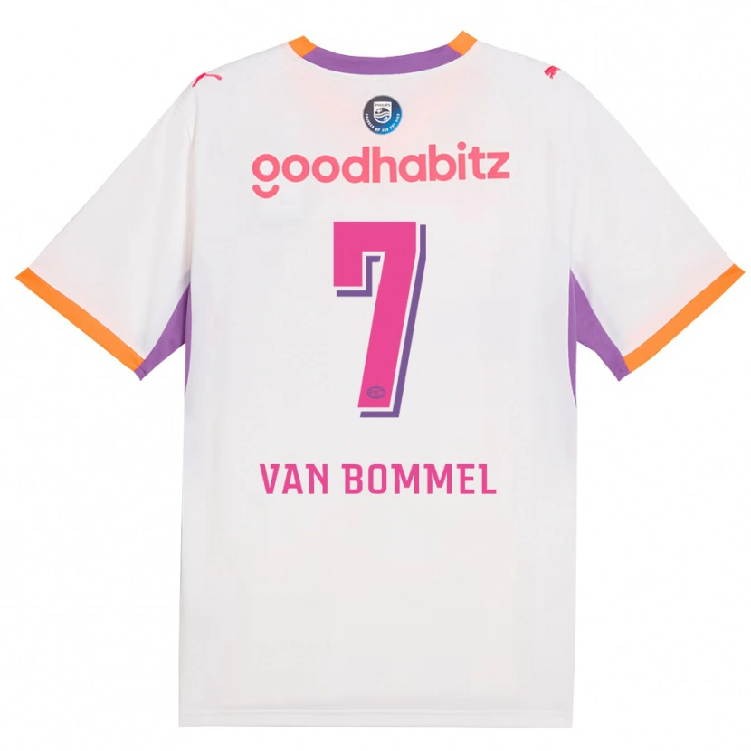 Danxen Criança Camisola Ruben Van Bommel #7 Branco Roxo Laranja Alternativa 2026/27 Camisa