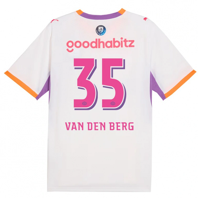 Danxen Criança Camisola Joël Van Den Berg #35 Branco Roxo Laranja Alternativa 2026/27 Camisa