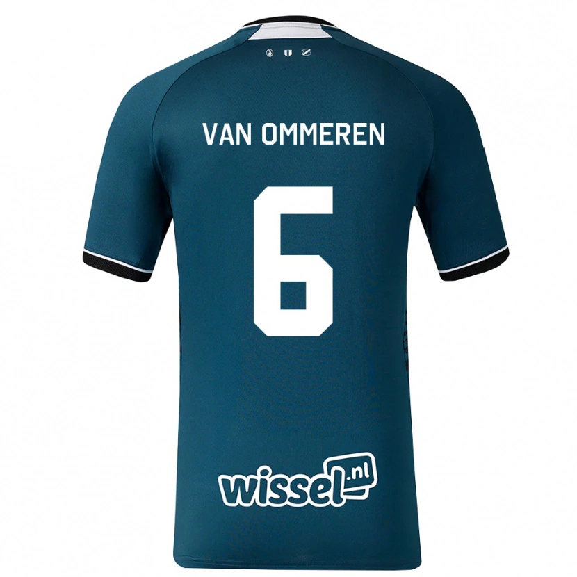 Danxen Criança Camisola Jaygo Van Ommeren #6 Darkslategray Branco Alternativa 2026/27 Camisa