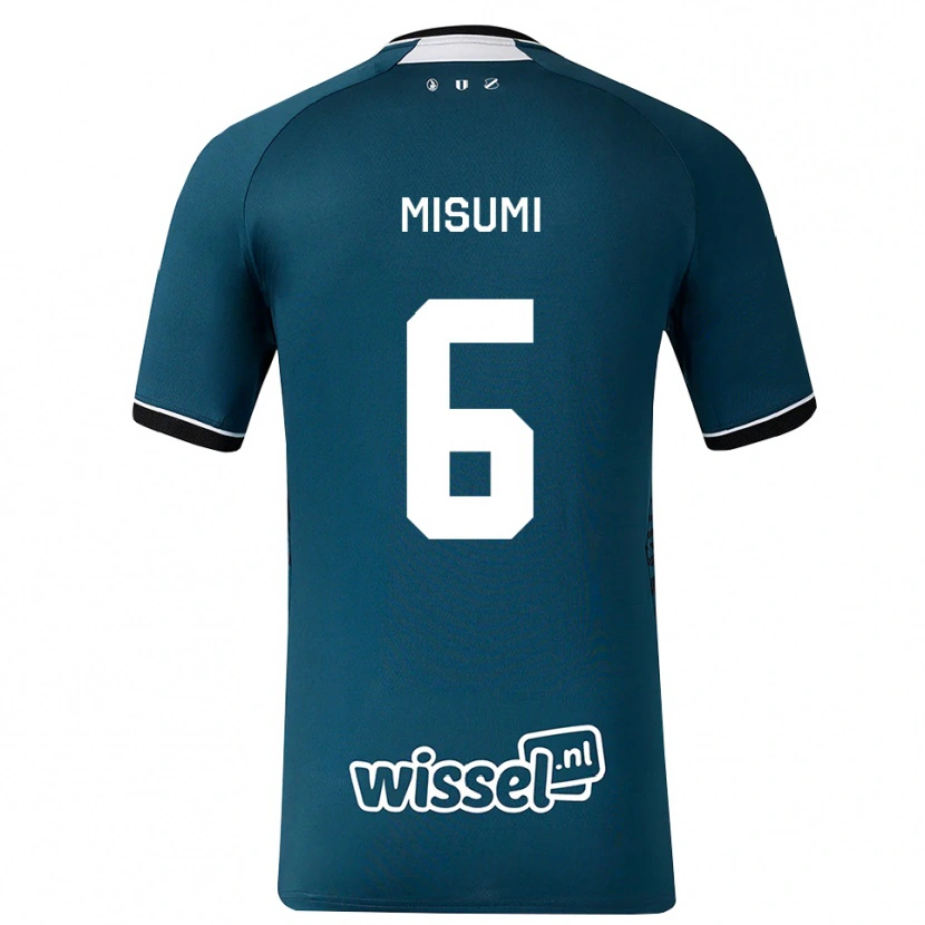 Danxen Criança Camisola Noë Misumi #6 Darkslategray Branco Alternativa 2026/27 Camisa