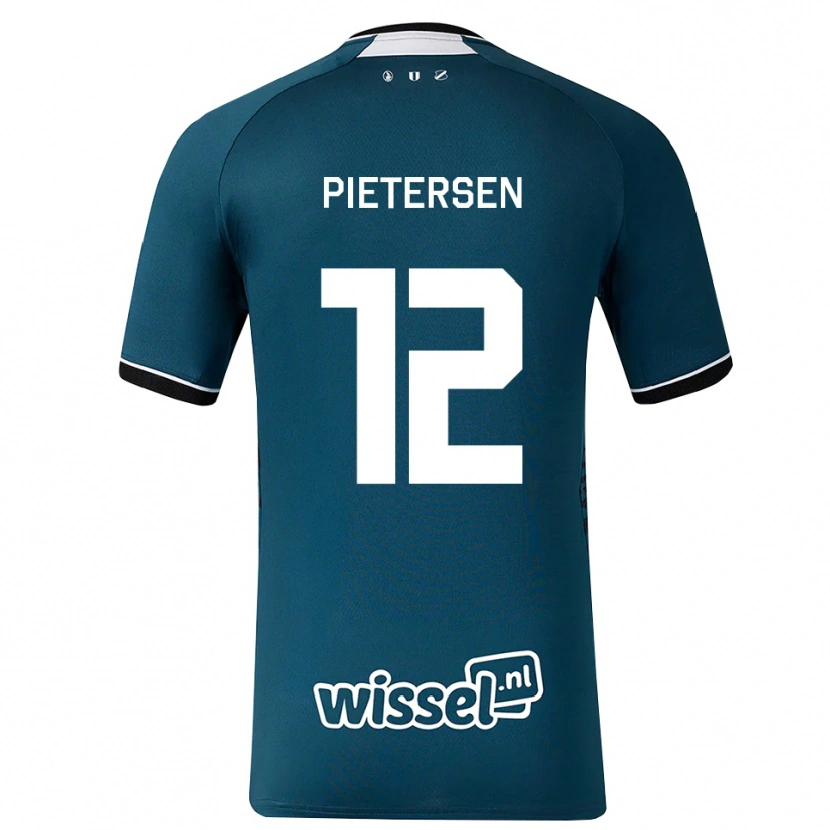 Danxen Criança Camisola Stan Pietersen #12 Darkslategray Branco Alternativa 2026/27 Camisa