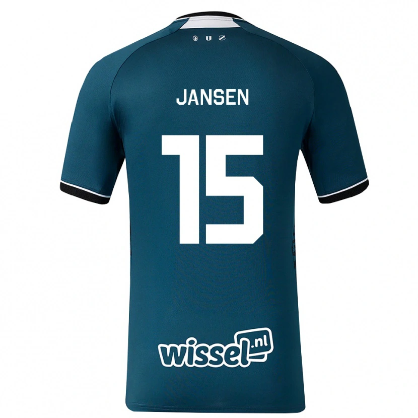 Danxen Criança Camisola Scott Jansen #15 Darkslategray Branco Alternativa 2026/27 Camisa