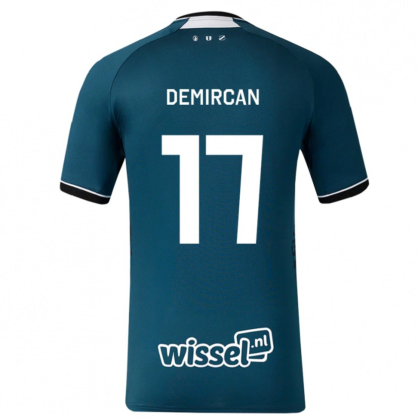 Danxen Criança Camisola Emirhan Demircan #17 Darkslategray Branco Alternativa 2026/27 Camisa