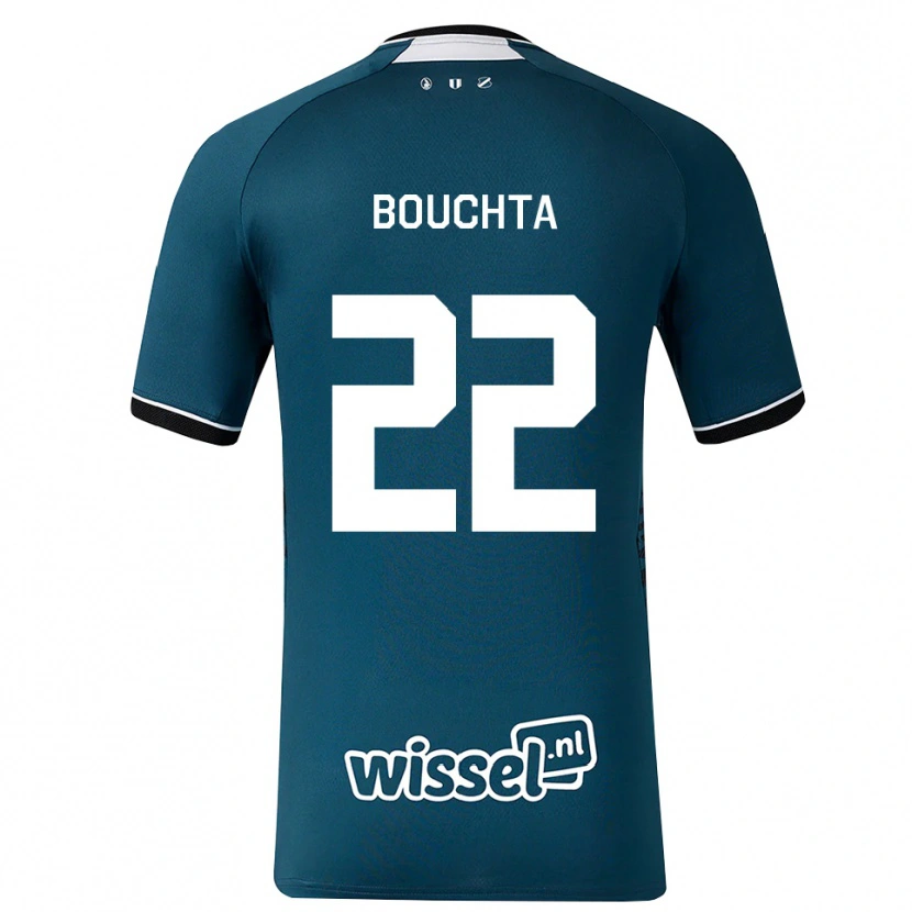 Danxen Criança Camisola Dani Bouchta #22 Darkslategray Branco Alternativa 2026/27 Camisa