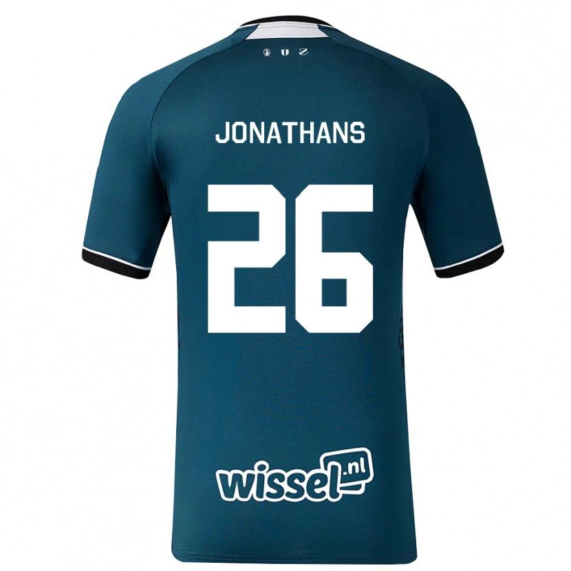 Danxen Criança Camisola Miliano Jonathans #26 Darkslategray Branco Alternativa 2026/27 Camisa