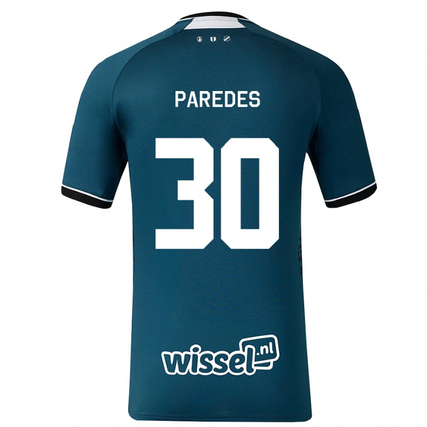 Danxen Criança Camisola Kevin Paredes #30 Darkslategray Branco Alternativa 2026/27 Camisa