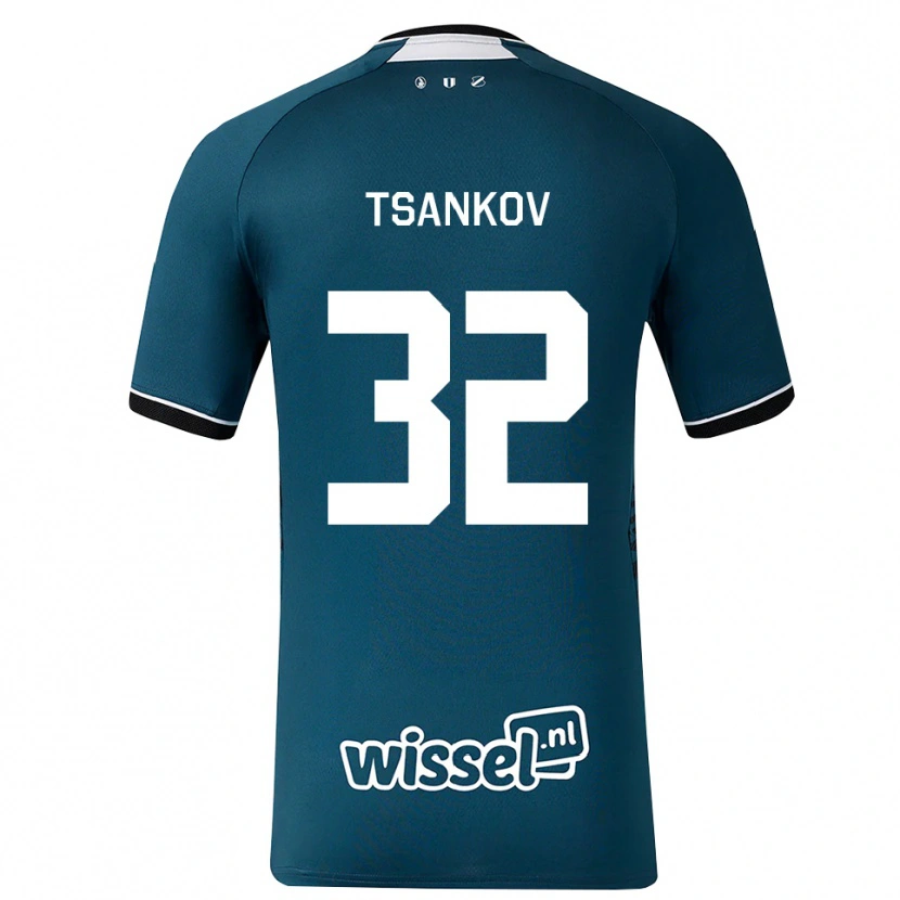 Danxen Criança Camisola Martin Tsankov #32 Darkslategray Branco Alternativa 2026/27 Camisa