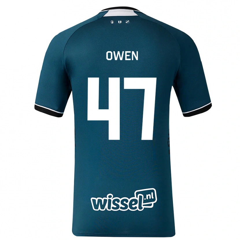 Danxen Criança Camisola Emmanuel Chigozie Owen #47 Darkslategray Branco Alternativa 2026/27 Camisa