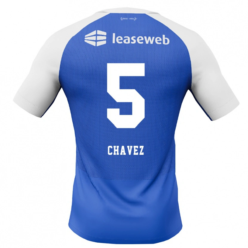 Danxen Criança Camisola Mateo Chávez #5 Dodgerblue Vermelho Branco Alternativa 2026/27 Camisa
