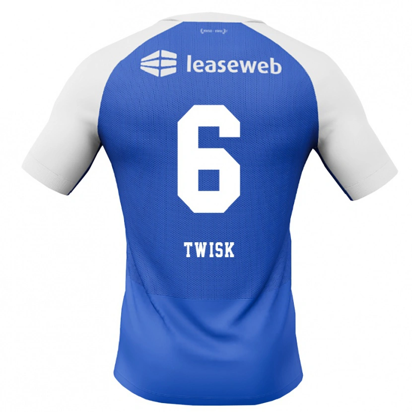 Danxen Criança Camisola Nick Twisk #6 Dodgerblue Vermelho Branco Alternativa 2026/27 Camisa