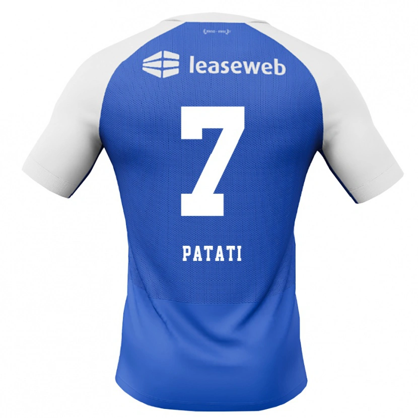 Danxen Criança Camisola Weslley Patati #7 Dodgerblue Vermelho Branco Alternativa 2026/27 Camisa