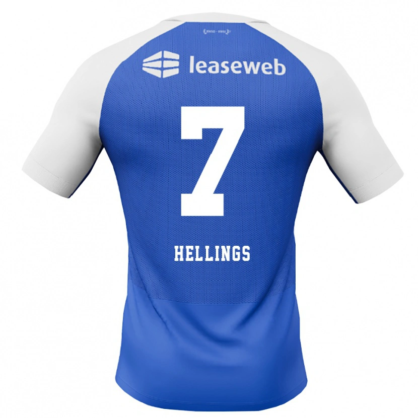 Danxen Criança Camisola Chavarello Hellings #7 Dodgerblue Vermelho Branco Alternativa 2026/27 Camisa